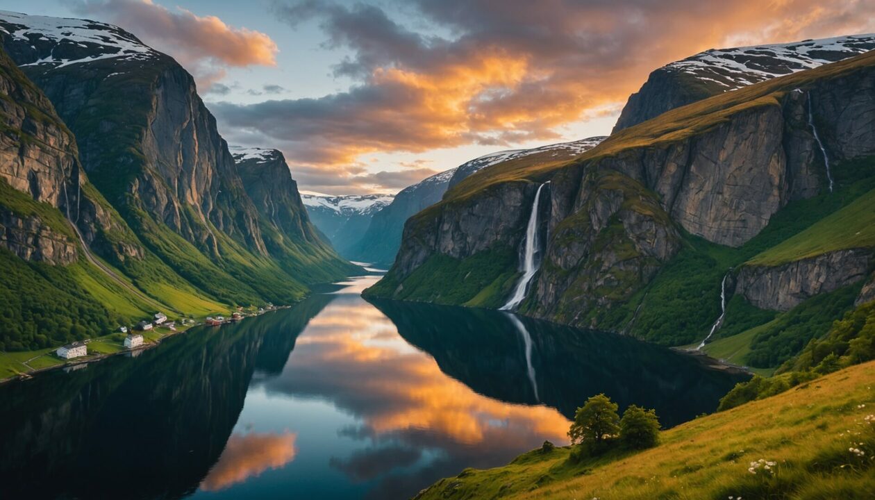 Paysages majestueux des fjords norvégiens en voyage