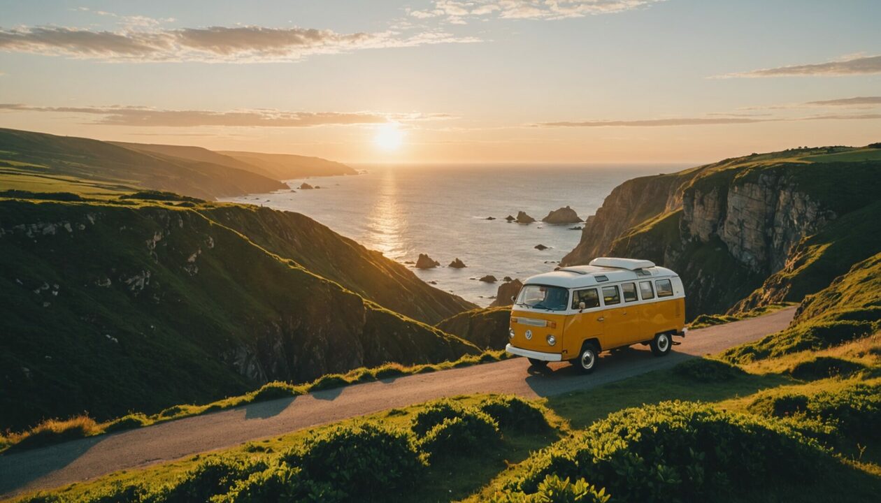 Voyage côtier à travers l'Europe ensoleillée