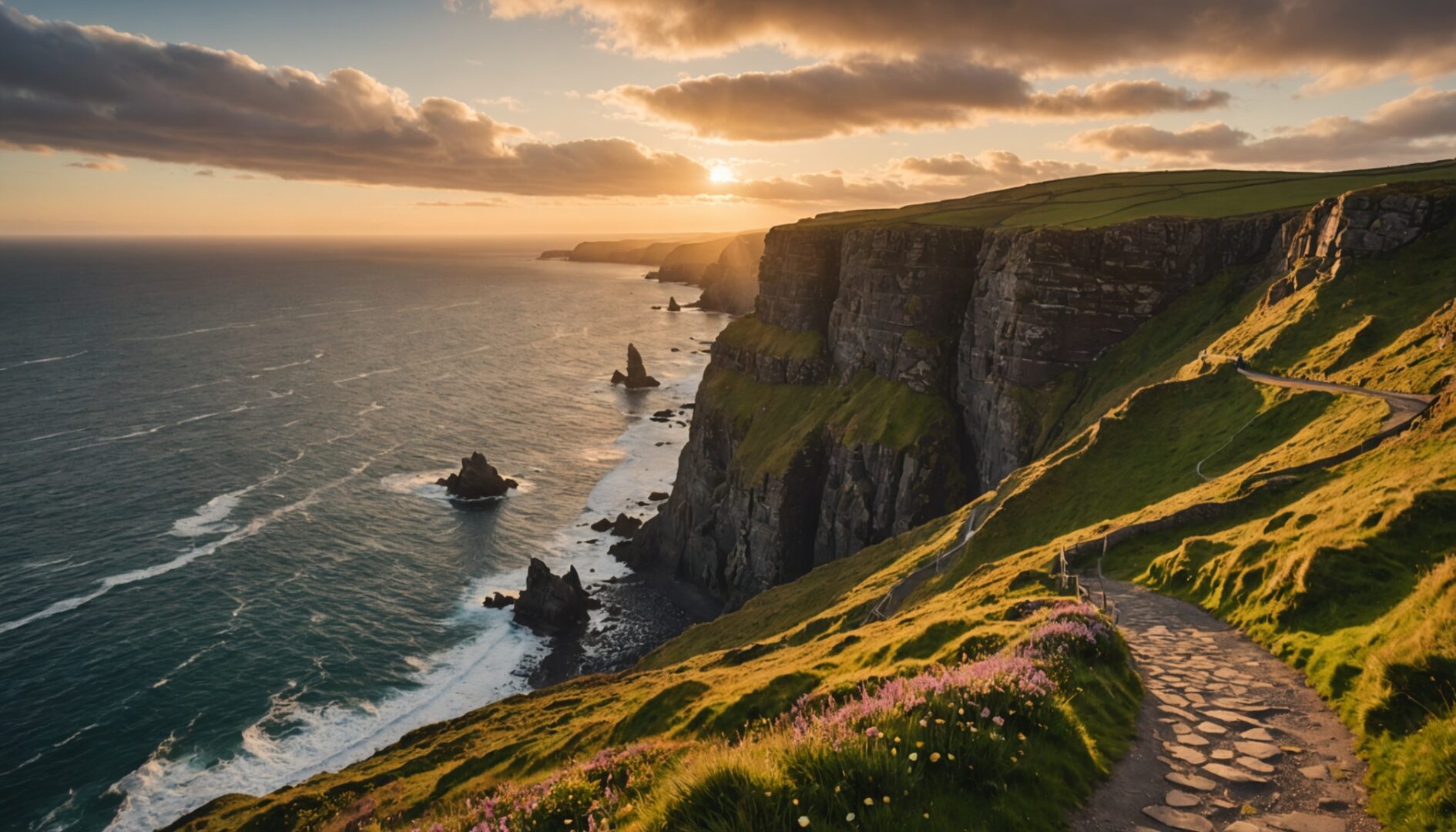 Route sinueuse à travers des paysages européens   Voyage sur des chemins spectaculaires en Europe
